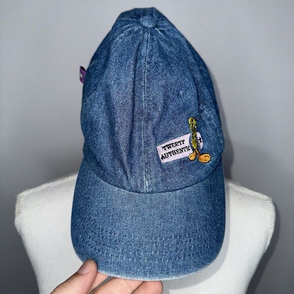 Looney Tunes Vintage Denim Baseball Cap One Size - Picture 1 of 4